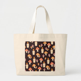 Candles and Toadstools Jumbo Tote Bag