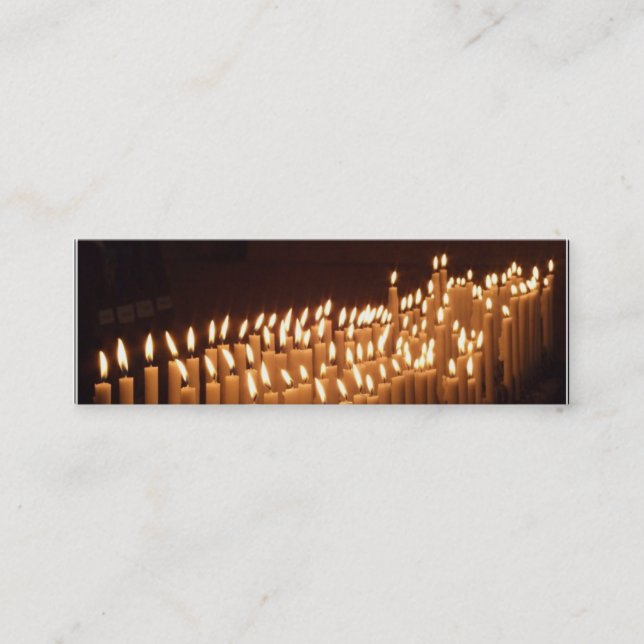 Candles bookmark business card (Front)