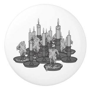 Candles Ceramic Knob