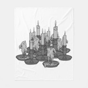 Candles Fleece Blanket