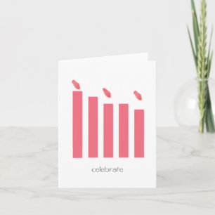 Candles Folded Greeting Card