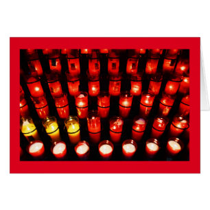 Candles light up the world art card