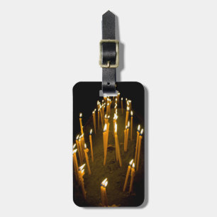 Candles lit in a church, Armenia Luggage Tag