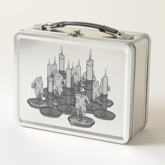 Candles Metal Lunch Box (Front)