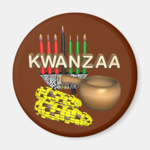 Candles of Kwanzaa - Magnet