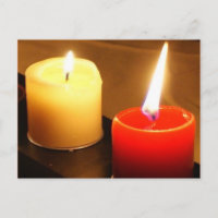 Candles Photo Postcard - Flames