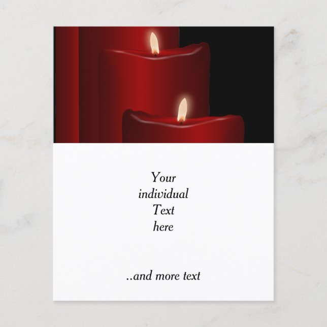 Candles,red Flyer (Front)