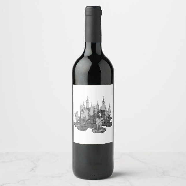 Candles Wine Label (Front)