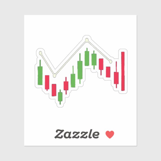 Candlestick Clash Sticker VYBE CORE Japanese Chart (Sheet)