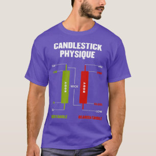 Candlestick Physique Stock Market Day Trader T-Shirt