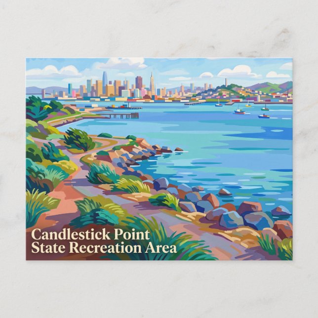Candlestick Point State Recreation Area California Postcard (Front)