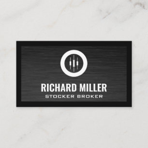 Candlesticks Stock Broker Finance Business Card