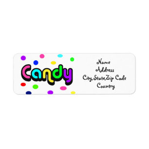 Candy-address label