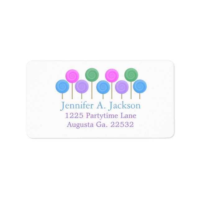 Candy Address Labels (Front)