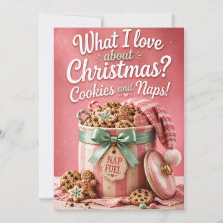 Candy and Cuddles Funny Christmas Greeting Card