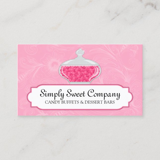 Candy and Dessert Buffet Business Card (Front)