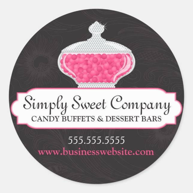 Candy and Dessert Buffet Classic Round Sticker (Front)