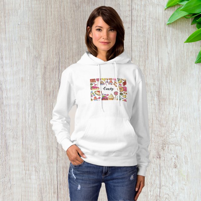 Candy and Dessert Doodles Sweet Treats Pattern  Hoodie (Creator Uploaded)
