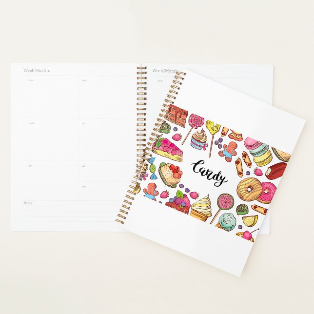 Candy and Dessert Doodles Sweet Treats Pattern  Planner (Creator Uploaded)