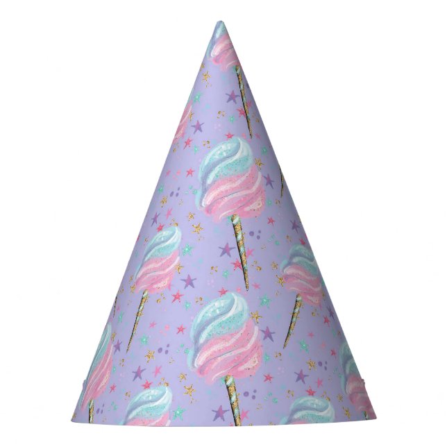 Candy and Sugar Pattern  Party Hat (Front)