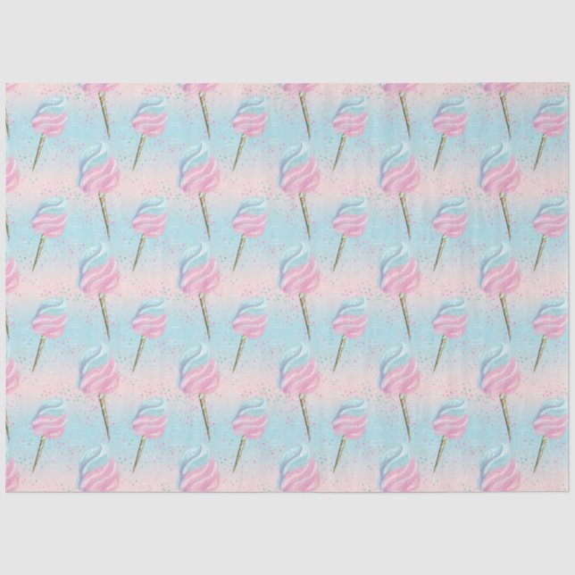 Candy and Sugar Pattern  Tissue Paper (Front)
