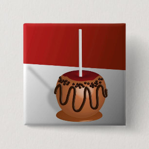 Candy Apple 15 Cm Square Badge