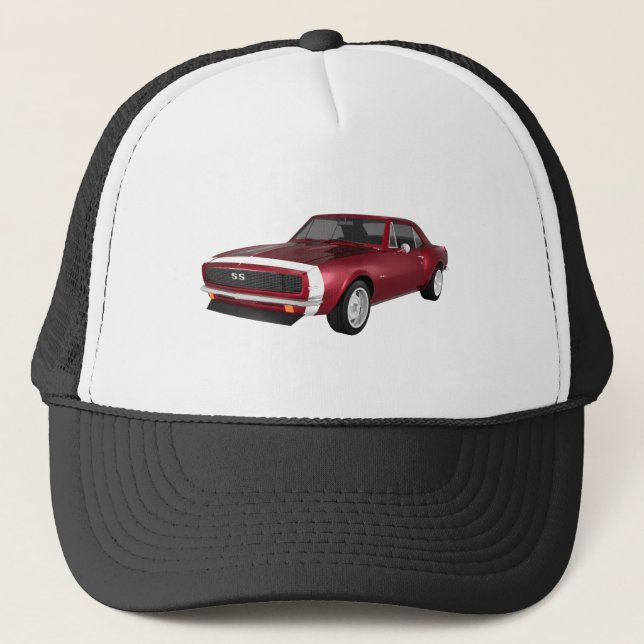 Candy Apple Camaro SS: 3D Model: Trucker Hat (Front)