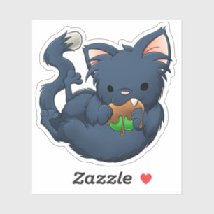 Candy Apple Cat Sticker