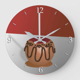 Candy Apple Large Clock