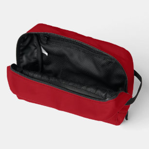 Candy Apple Red Autumn Fall Season Solid Colour Dopp Kit