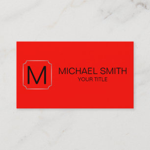 Candy apple red colour background business card
