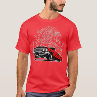 Candy Apple Red Lowrider 64 OG Meican Eagle Cholo  T-Shirt