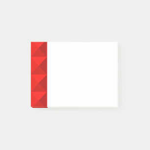 Candy Apple Red Pyramids Post-it Notes