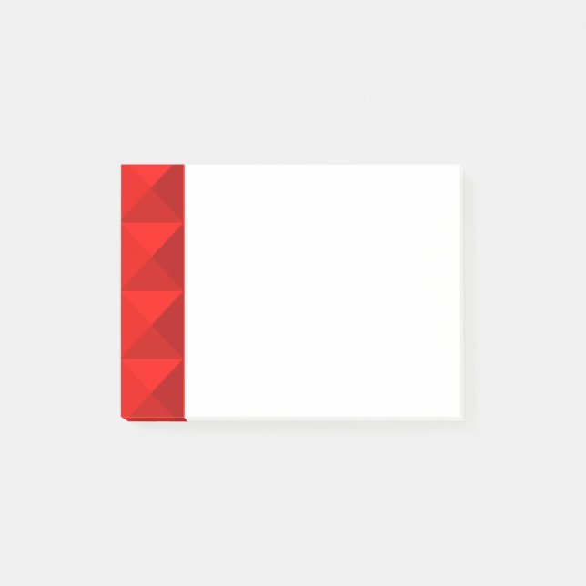 Candy Apple Red Pyramids  Post-it Notes (Front)