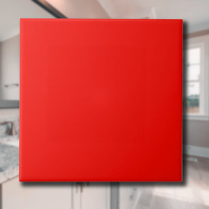 Candy Apple Red Solid Colour   Classic   Elegant Tile