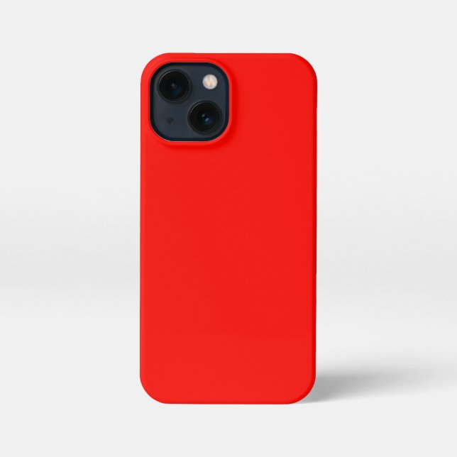 Candy Apple Red Solid Colour iPhone Case (Back)