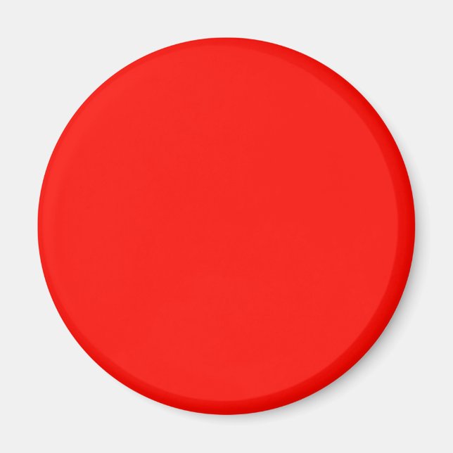 Candy Apple Red Solid Colour Magnet (Front)