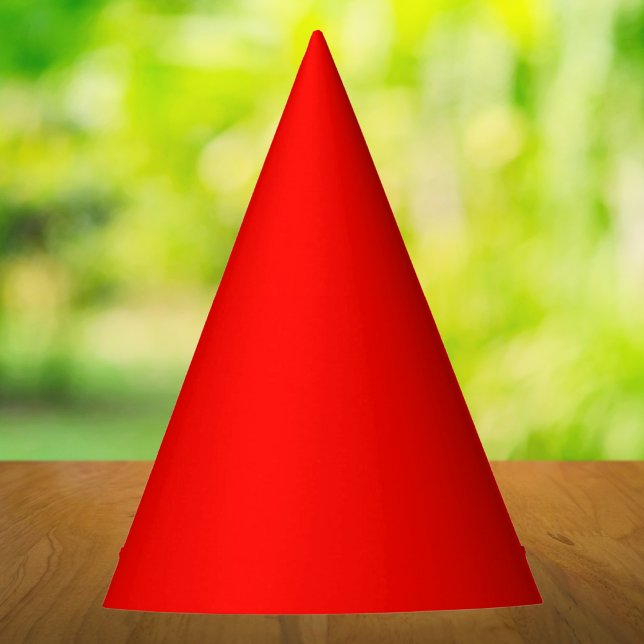 Candy Apple Red Solid Colour Party Hat (Creator Uploaded)