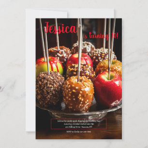Candy Apples Invitation