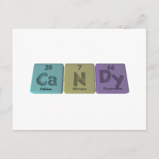 Candy as Calcium Nitrogen Dysprodium Postcard