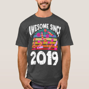 Candy Awesome Since 2019 3rd Birthday 3 Years Old  T-Shirt