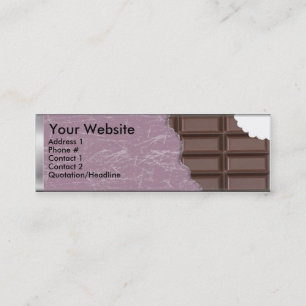 Candy bar design Skinny Business Cards