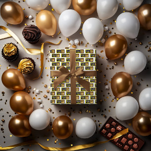 Candy Bar Golden Ticket Wrapping Paper
