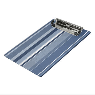 Candy Blue Stripes Mini Clipboard