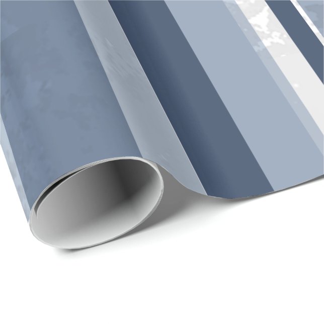 Candy Blue Stripes Wrapping Paper (Roll Corner)