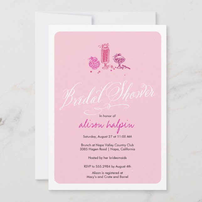 Candy Bridal Shower Invitation (Front)
