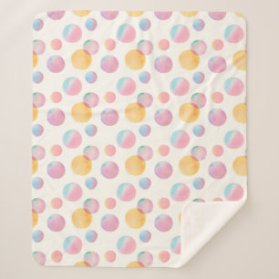 Candy Bubbles Sherpa Blanket