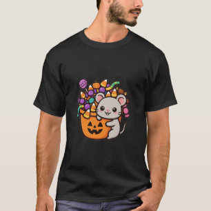 Candy Bucket Mouse Halloween T-Shirt