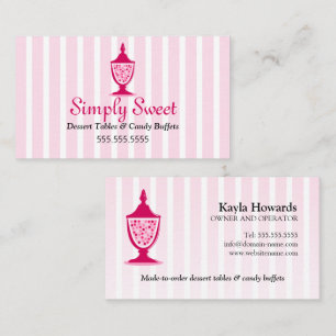 Candy Buffet and Dessert Tables Business Card