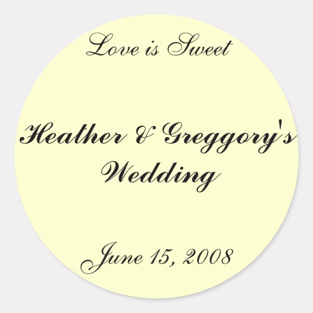 Candy Buffet Sticker (Front)